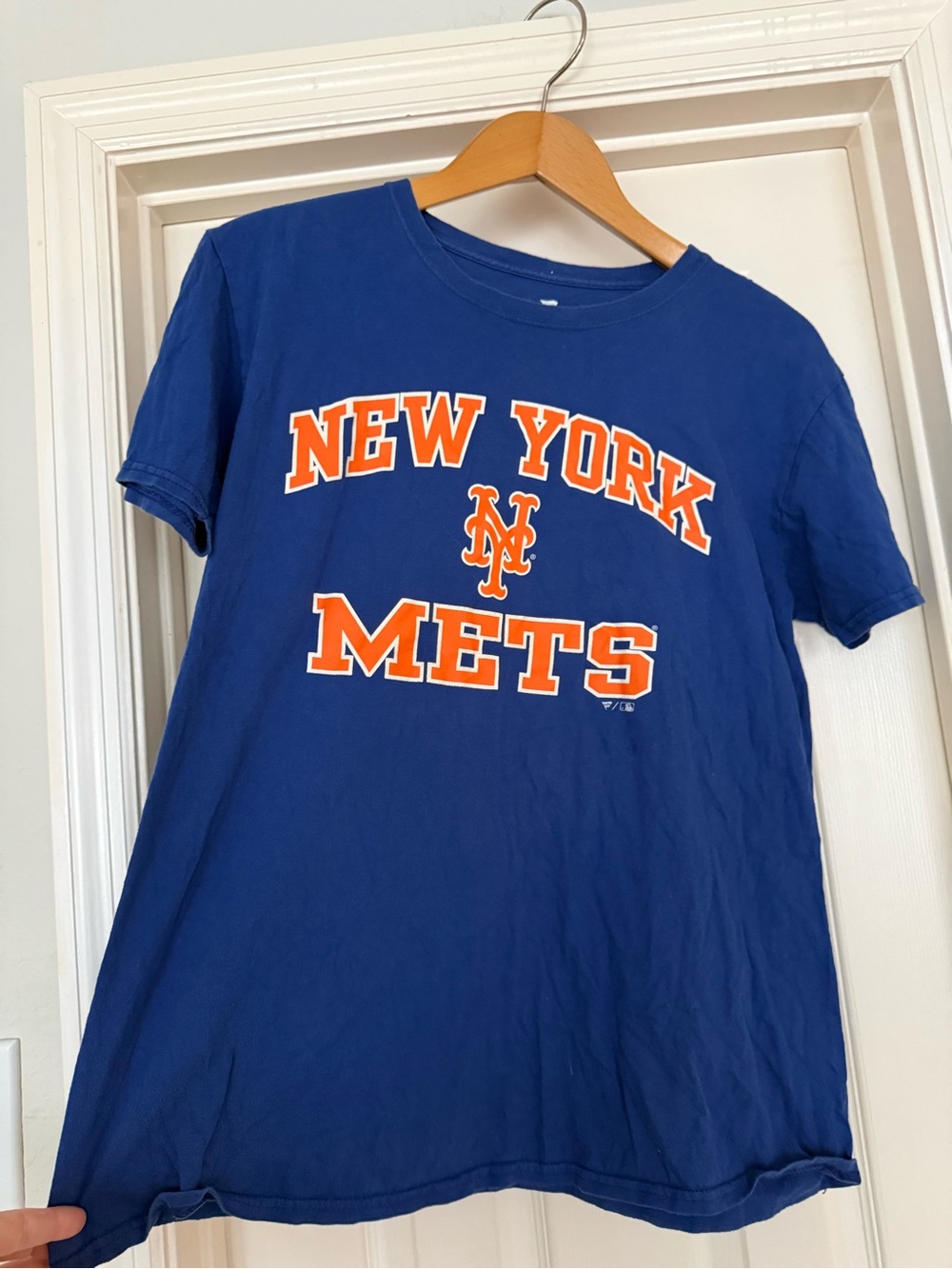 Fanatics Royal Blue New York Mets Graphic Tee with Orange Accents
